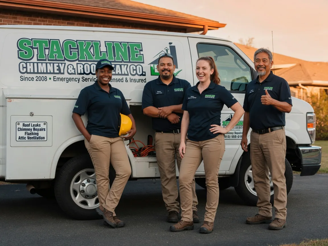Chimney flashing repair company in Goodrich, TX